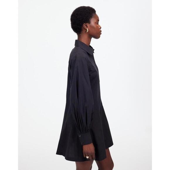 NWT Madewell Seamed Long-Sleeve Mini Shirtdress in Poplin - MSRP $138 - Size 6 - Picture 4 of 4
